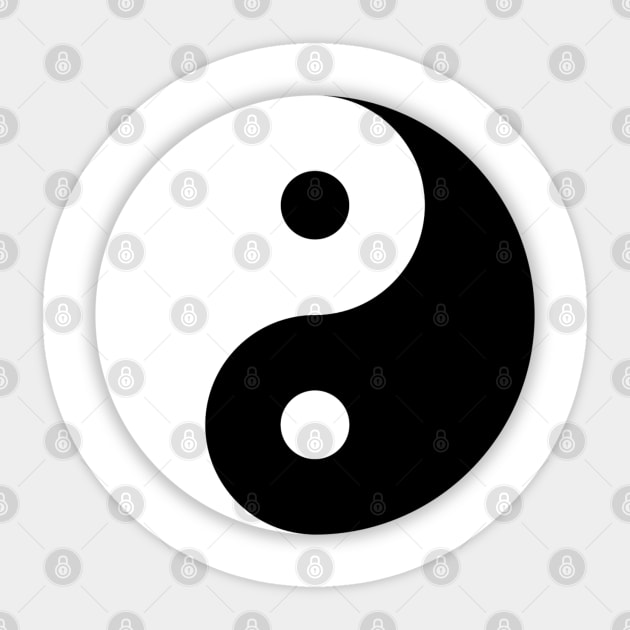Black and white yin and yang Sticker by Made the Cut